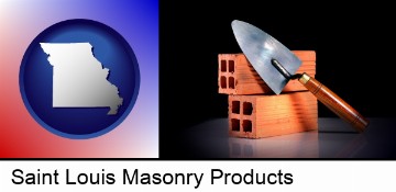 masonry bricks and trowel in Saint Louis, MO
