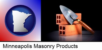 masonry bricks and trowel in Minneapolis, MN