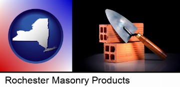 masonry bricks and trowel in Rochester, NY